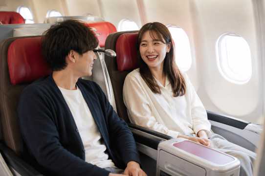 ティーウェイ航空のビジネスセイバークラスのサービス内容