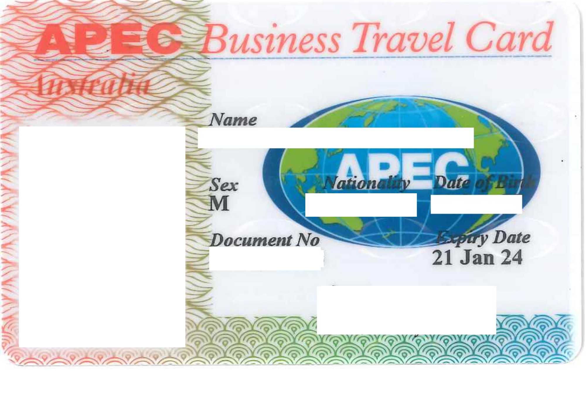 APEC Business Travel Card Example