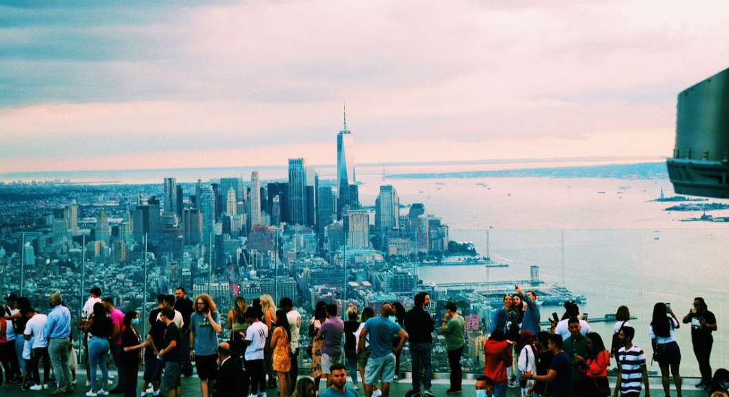 Lower Manhattan as seen from Edge, New York
