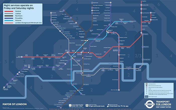 London Underground Night