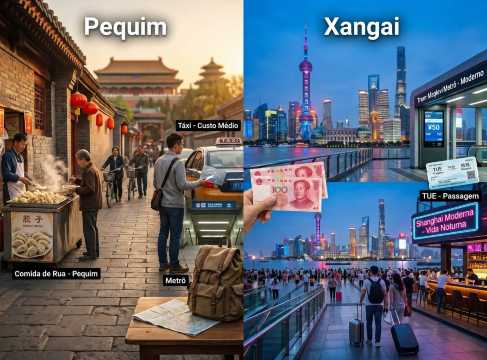 Pequim ou Xangai: comparação dos custos de viagem