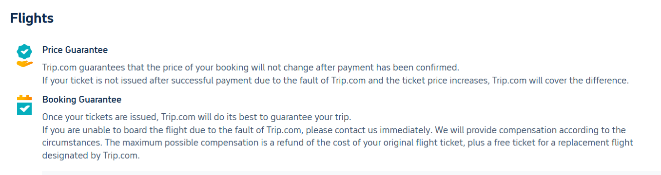 What the Flight Price Guarantee Really Says