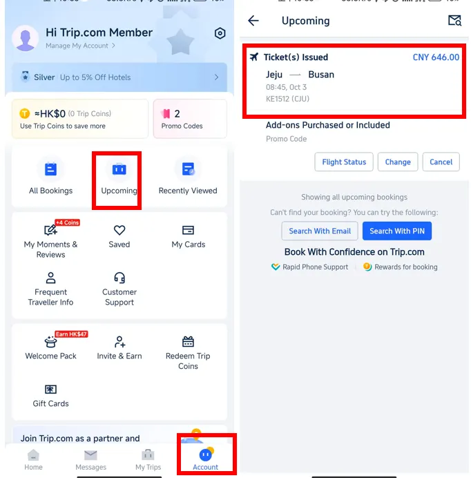 How to Check In Online on Trip.com