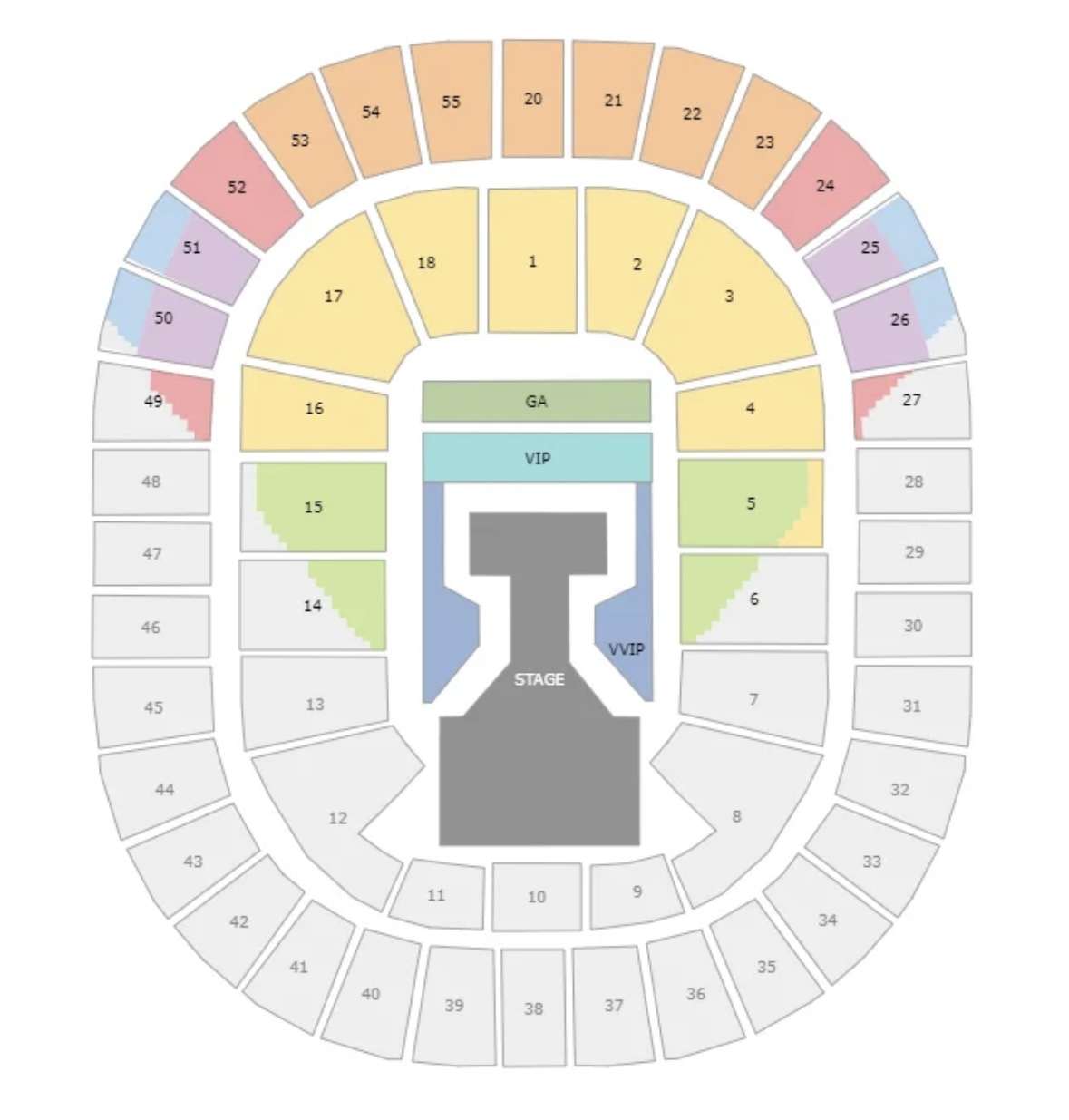 GD Melbourne Concert 2025丨Seating Chart