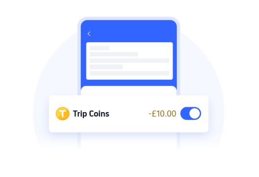 Use Trip Coins like cash for prepaid bookings