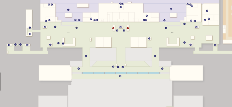 香港國際機場入境大廳 (Landside) 休息區