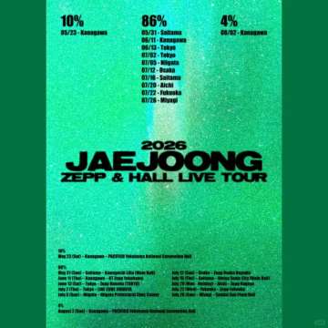 2026 JAEJOONG ZEPP & HALL LIVE TOURのチケット販売情報