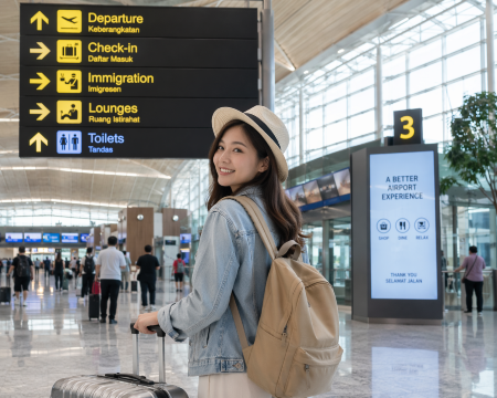  tourist at airport