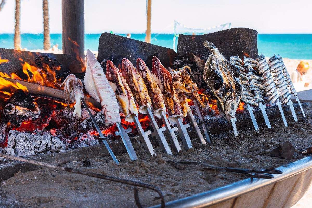 Malaga beach bbq