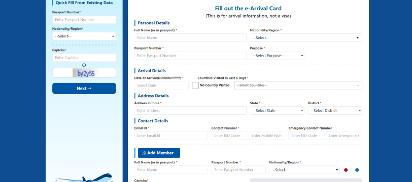 How to fill out the e‑Arrival Card for India