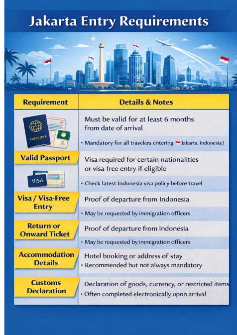 Jakarta Arrival Requirements