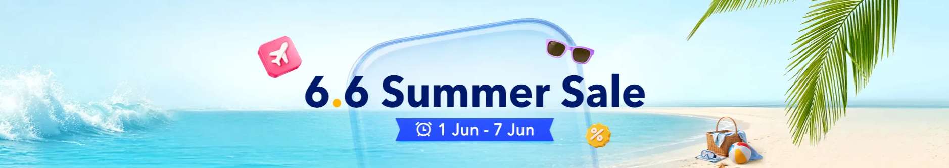 6.6 Summer Sale 2026: Up to 50% Off Flights, Hotels Starting at ₹999