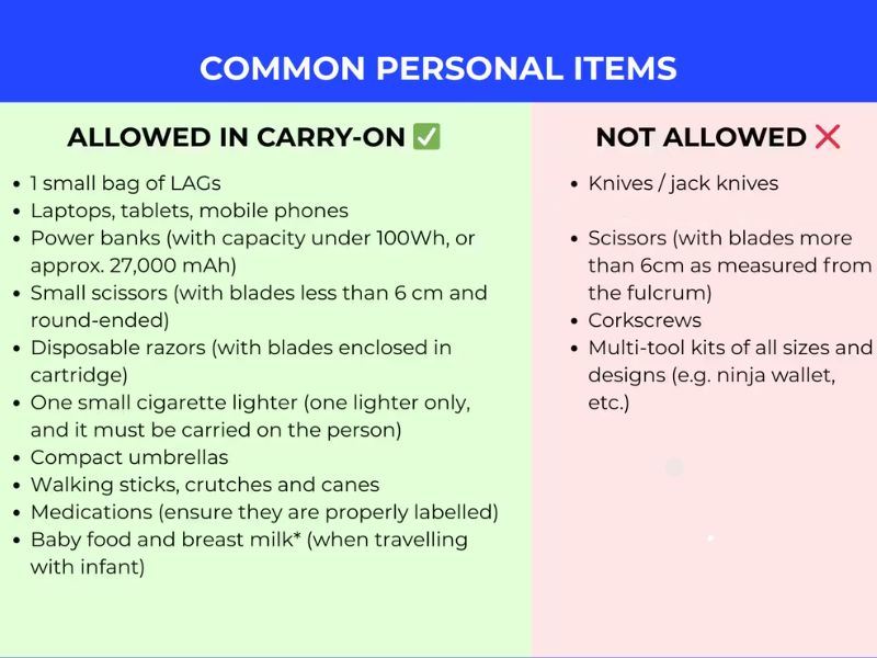 Common Personal Items