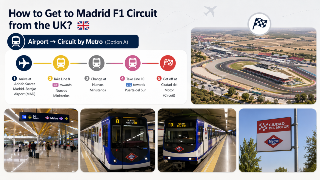 Madrid Metro to F1 Circuit