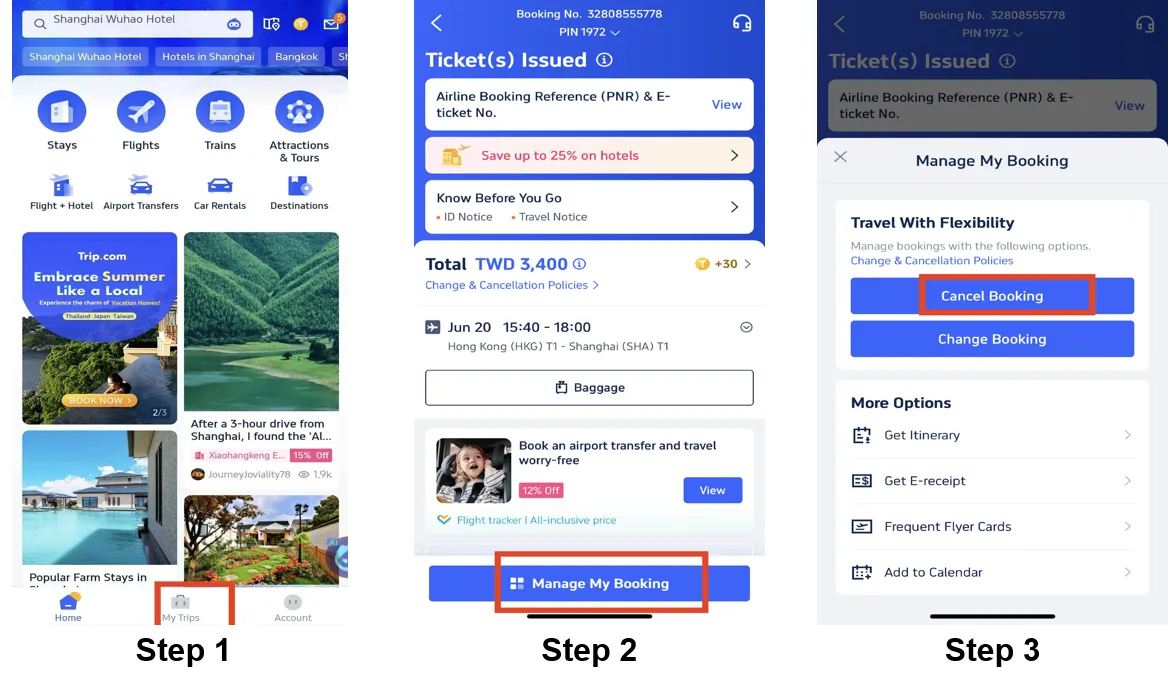 How to modify flight