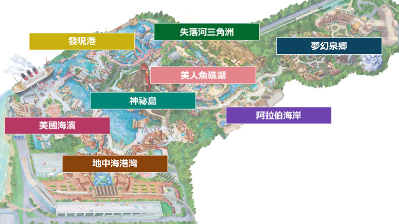 東京迪士尼海洋地圖