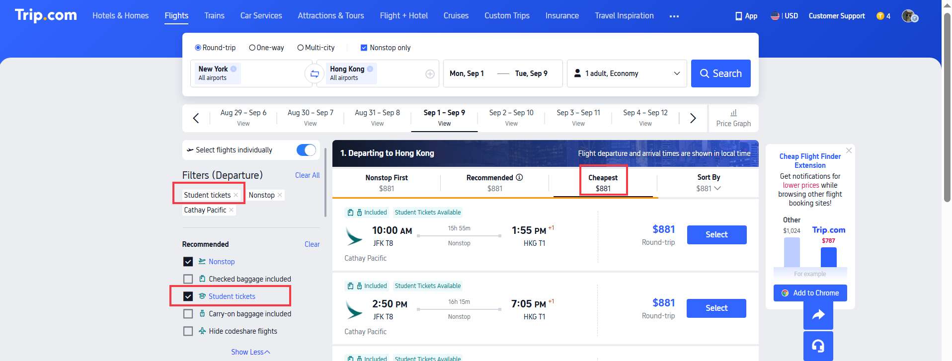 How to Find the Best Flight Deals with Trip.com: Student Flight Discounts