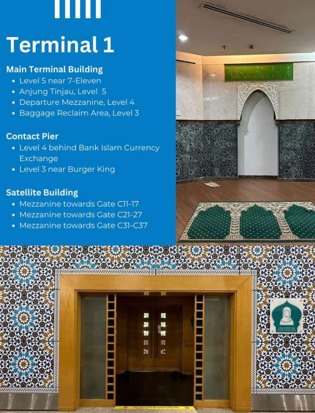 📍 Surau di KLIA 1 (Terminal 1)