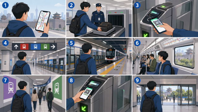 how to take Xi'an Metro