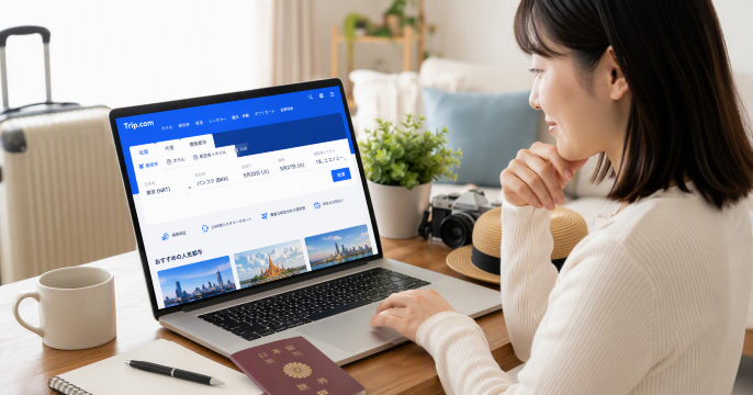 Trip.comで航空券予約