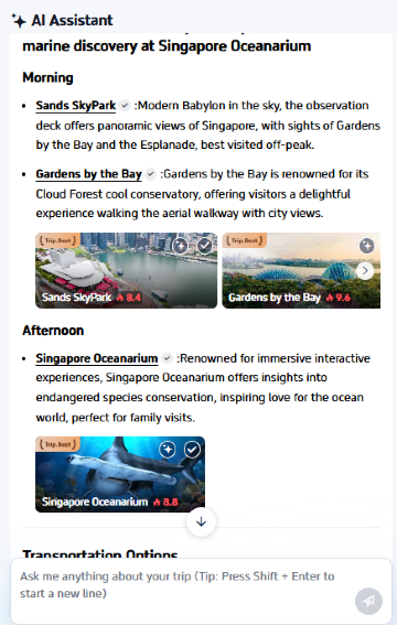 Singapore Intinerary 1