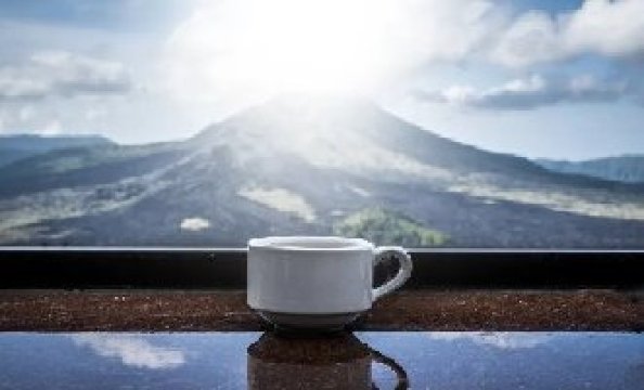 scene from mount batur