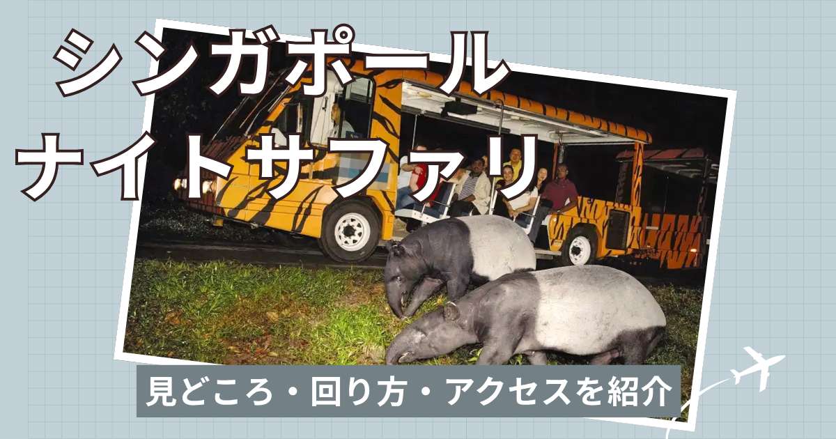 シンガポール・ナイトサファリの料金・見どころ・回り方・アクセスを紹介