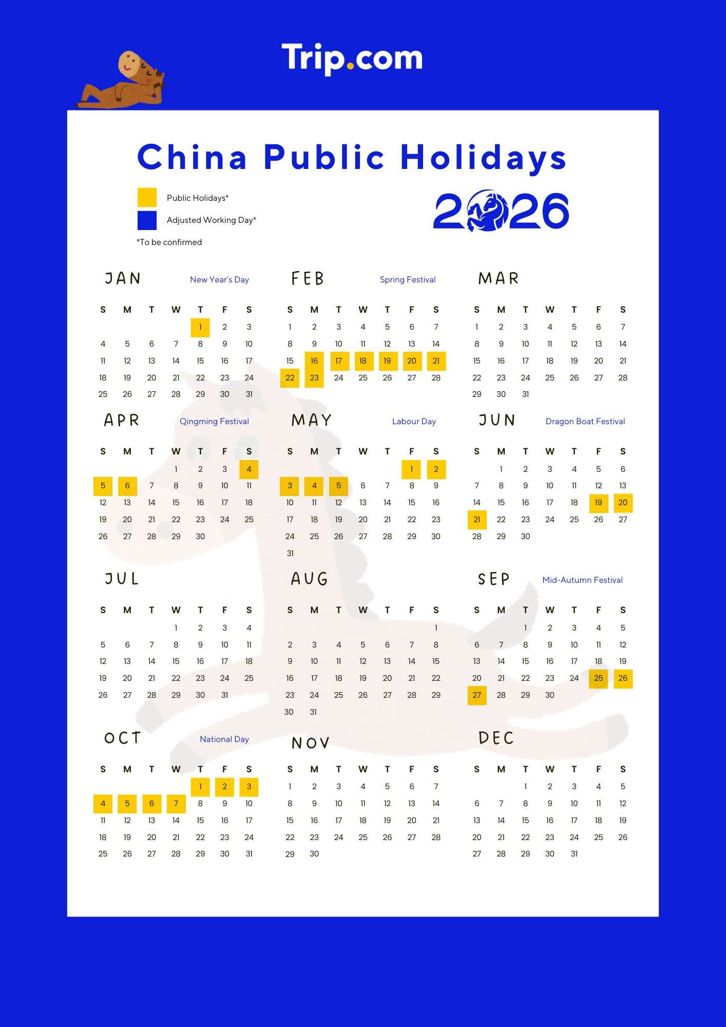 Kalender Hari Libur Nasional China 2026
