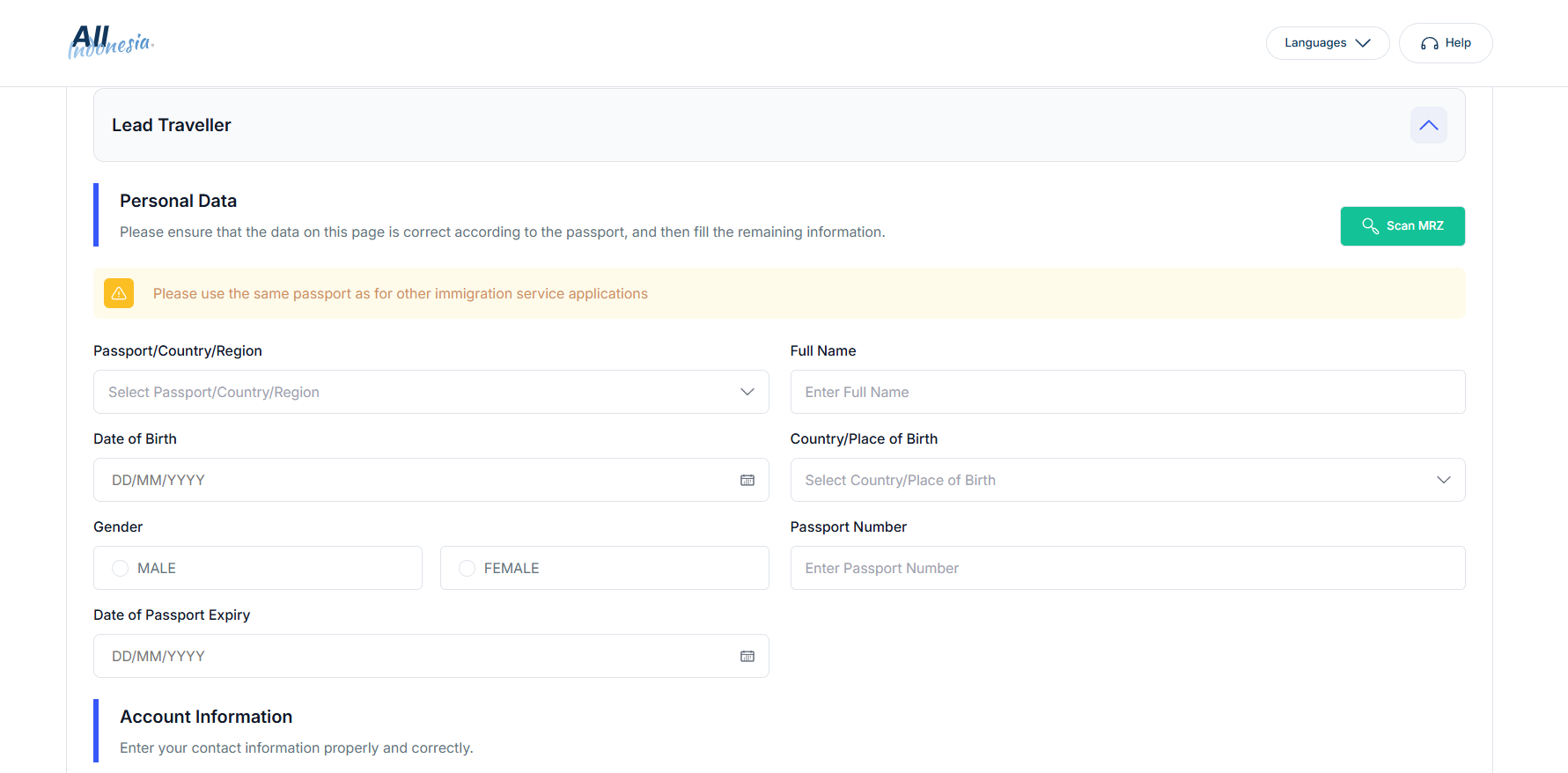 arrival card indonesia