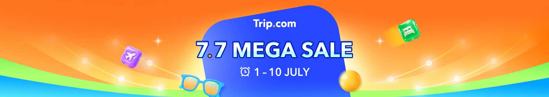7.7 Mega Sale 2026: Up to 50% Off Travel