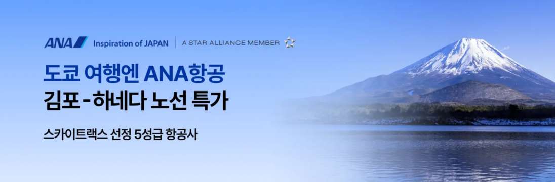 ANA항공 특가 항공권