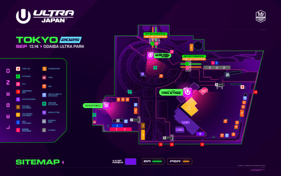 Ultra Japan 2026 Sitemap