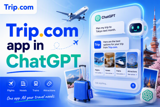 Trip.com in ChatGPT: Search Flights and Trains with AI