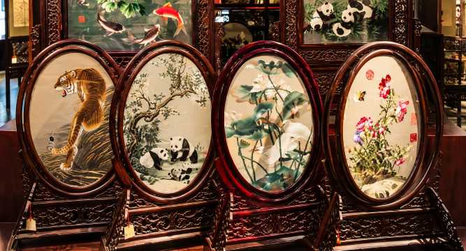 Shu Embroidery and Sichuan Brocade
