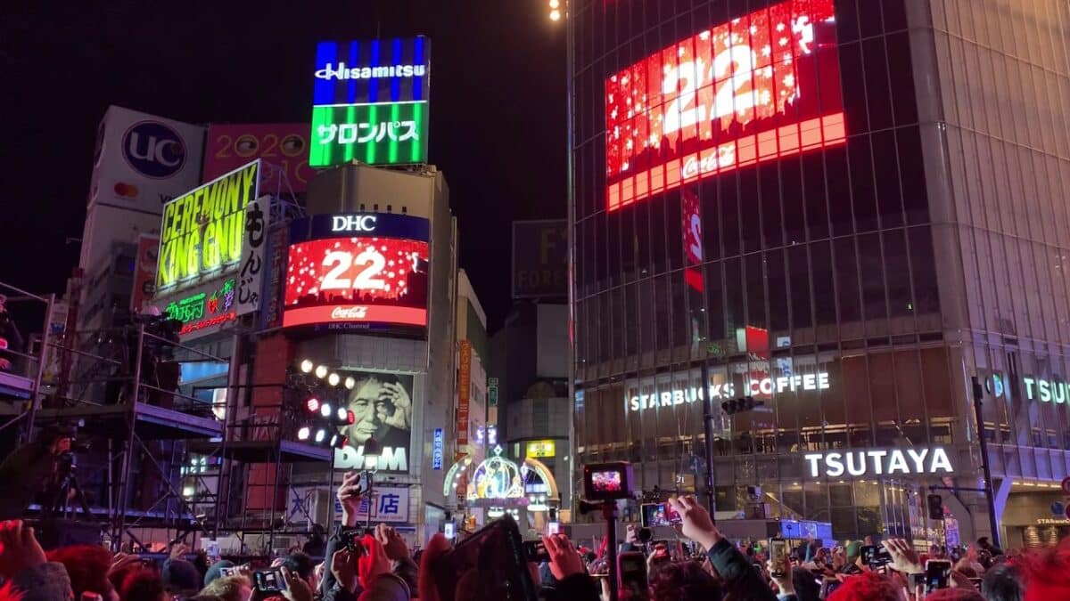 日本跨年行程 | 澀谷十字路口倒數