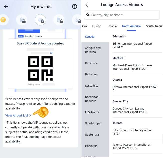 Trip.com VIP Lounge Access List: Step 3