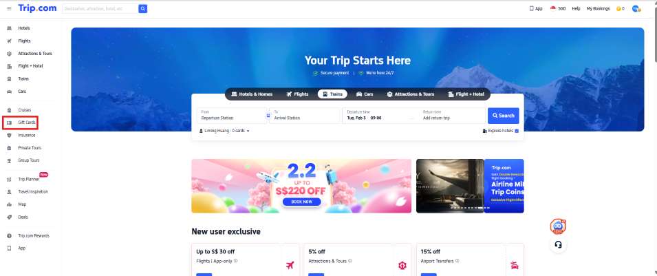 How to Buy a Trip.com Gift Card