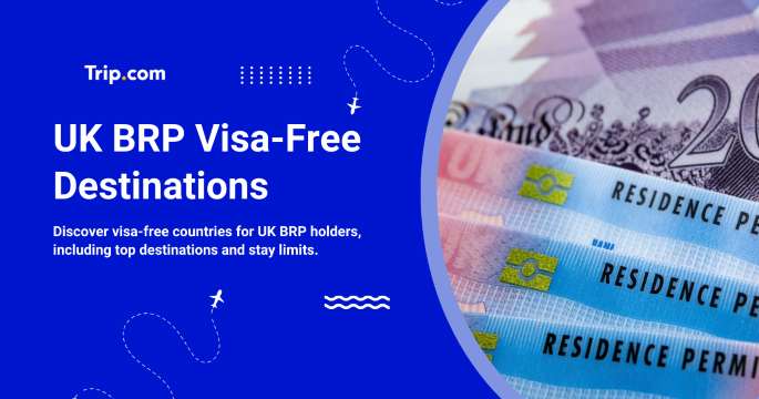 which countries are visa free with uk brp