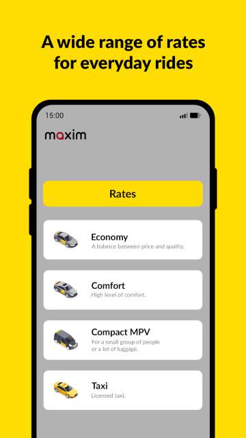 Book Rides on Maxim App
