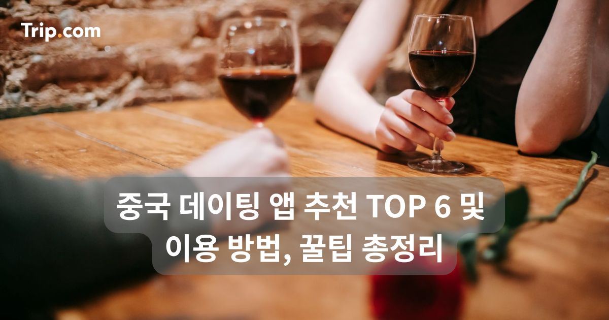 중국 데이팅 앱 추천 TOP 6 및 이용 방법, 꿀팁 총정리 | 트립닷컴