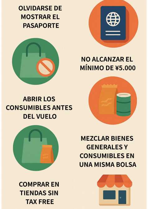 Errores comunes al solicitar la devolución de impuestos en Japón