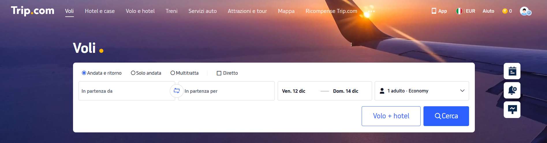 Quando cercare voli economici