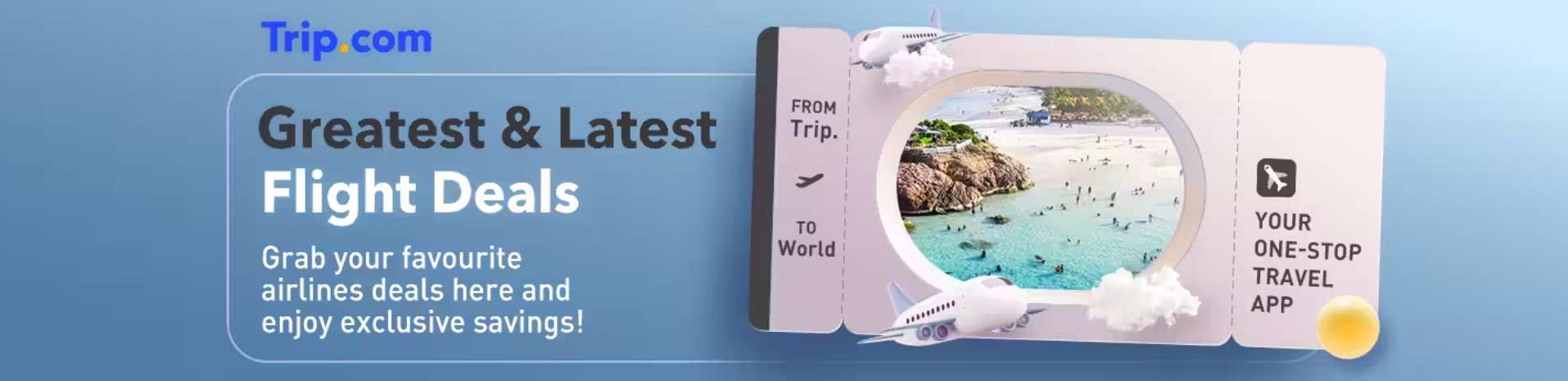 Trip.com 机票优惠