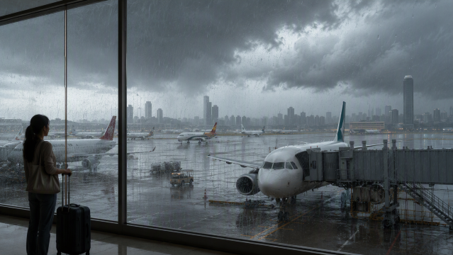 Shenzhen Typhoon Impacts Flights