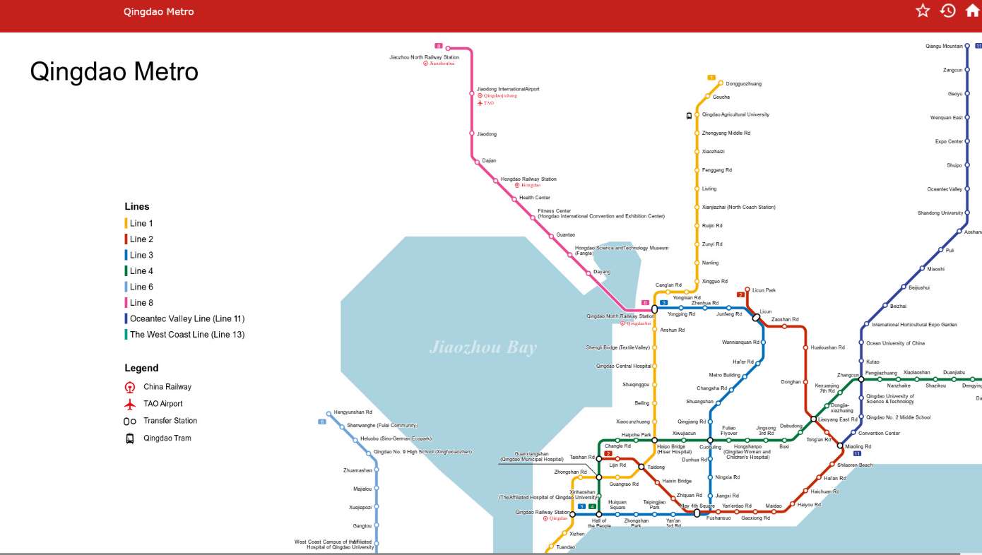 Qingdao Metro map
