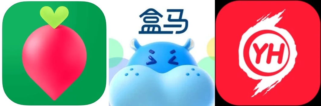 Dingdong Maicai, Hema, Yonghui