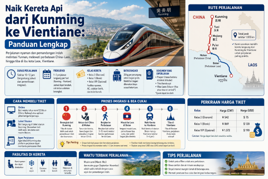 🚄 Naik Kereta Api dari Kunming ke Vientiane: Panduan Lengkap