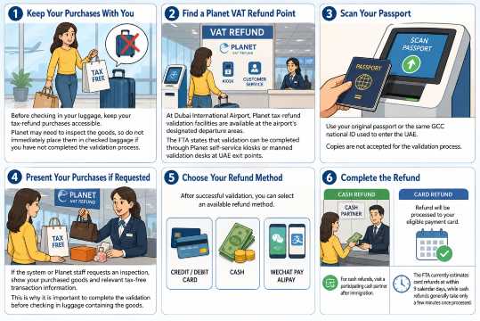 Process Dubai tax Refund