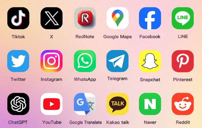 Приложения, которые можно использовать с азиатской eSIM от Trip.com