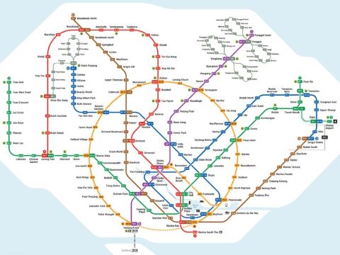 Overview of the Singapore MRT Lines